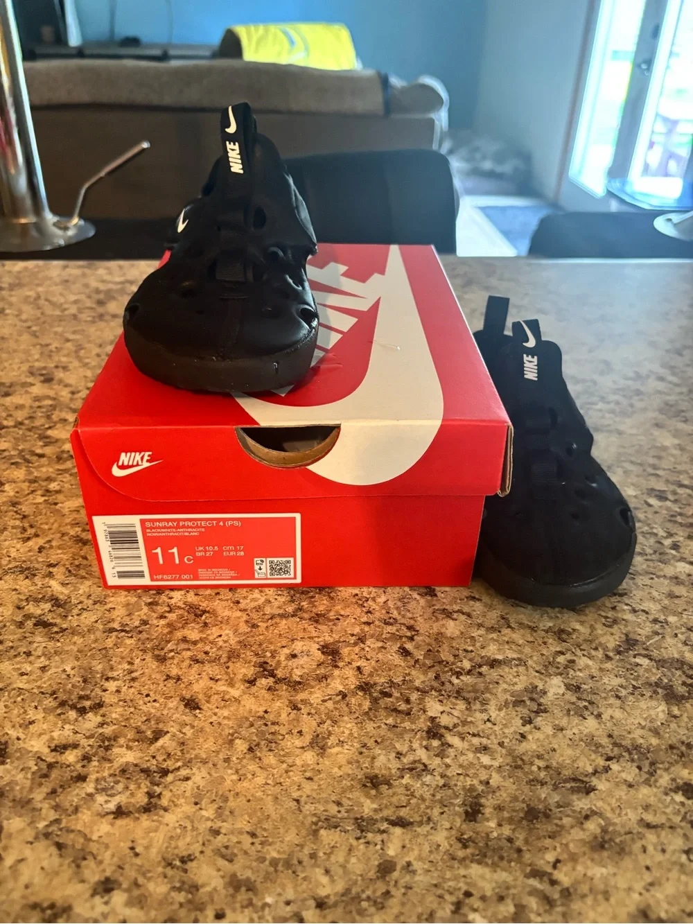 Nike Kids Black Slip-On Foam Runner Sneakers